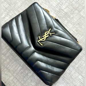 YSL LouLou small in quilted leather